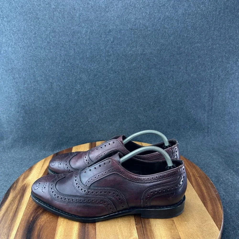 Allen Edmonds 7655 Independence Coll. Jefferson 2.0 Merlot Wingtip Oxford 9.5D